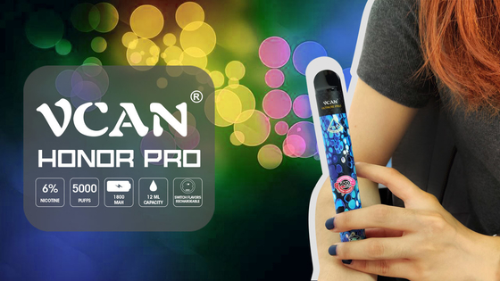 Original Vape descartável Pen Honor Pro do óleo de cânhamo 5000 sopros com adaptador bucal de 4.0mm