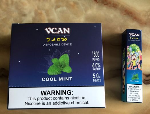 Os sopros descartáveis do dispositivo 1500 da vagem 5ML misturaram sabores do algodão doce das bagas