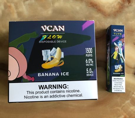 Os sopros descartáveis do dispositivo 1500 da vagem 5ML misturaram sabores do algodão doce das bagas